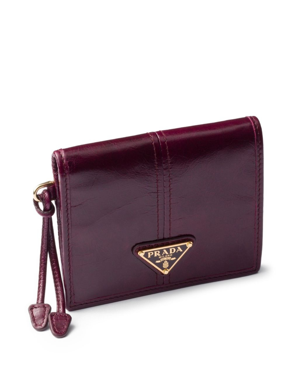 Soft Lux patent-leather logo-plaque wallet - 3
