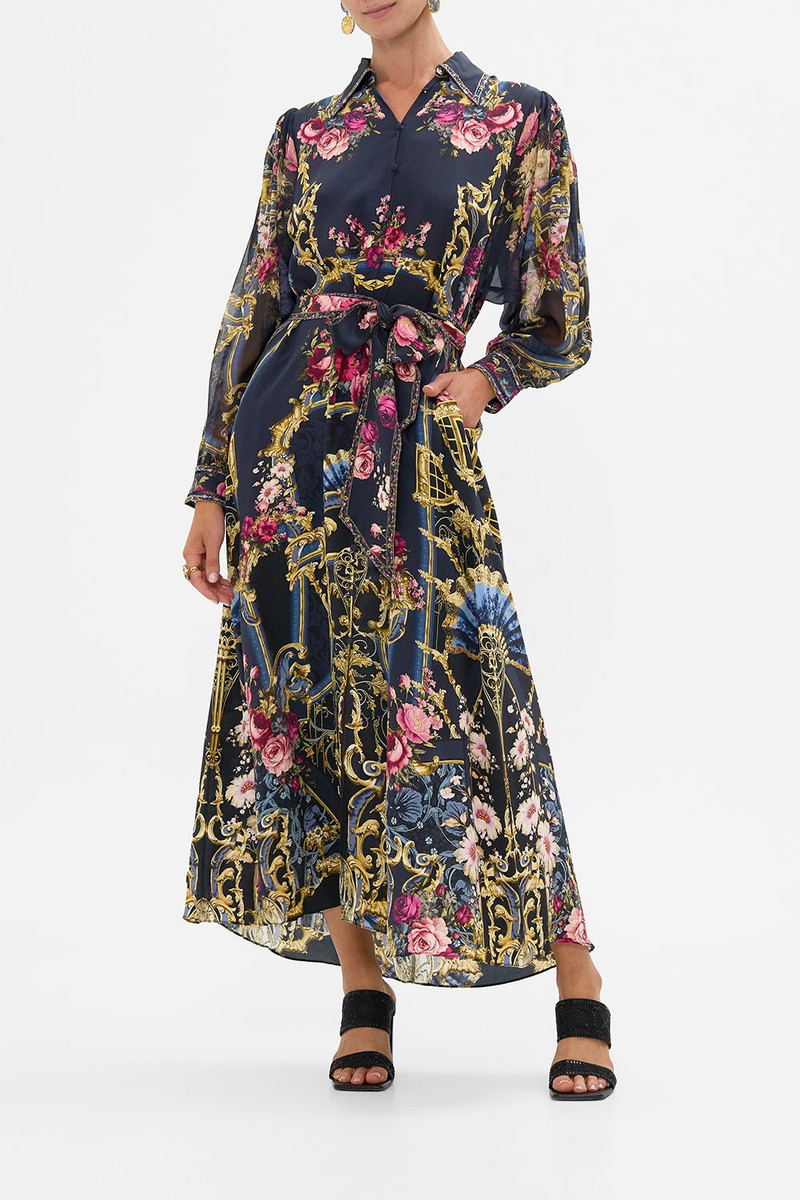 CAMILLA CURVED COLLAR SHIRT DRESS outlook