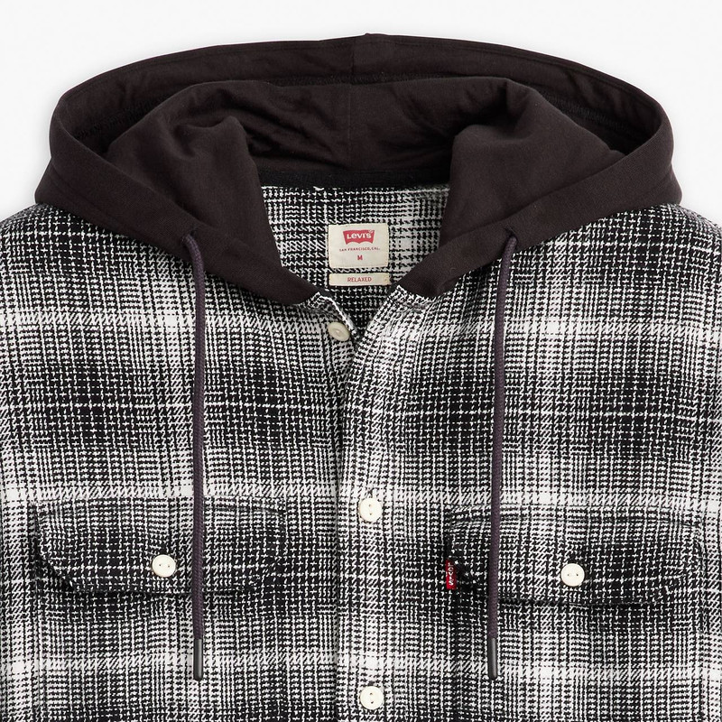 HOODED CLASSIC WORKER SHIRT 4