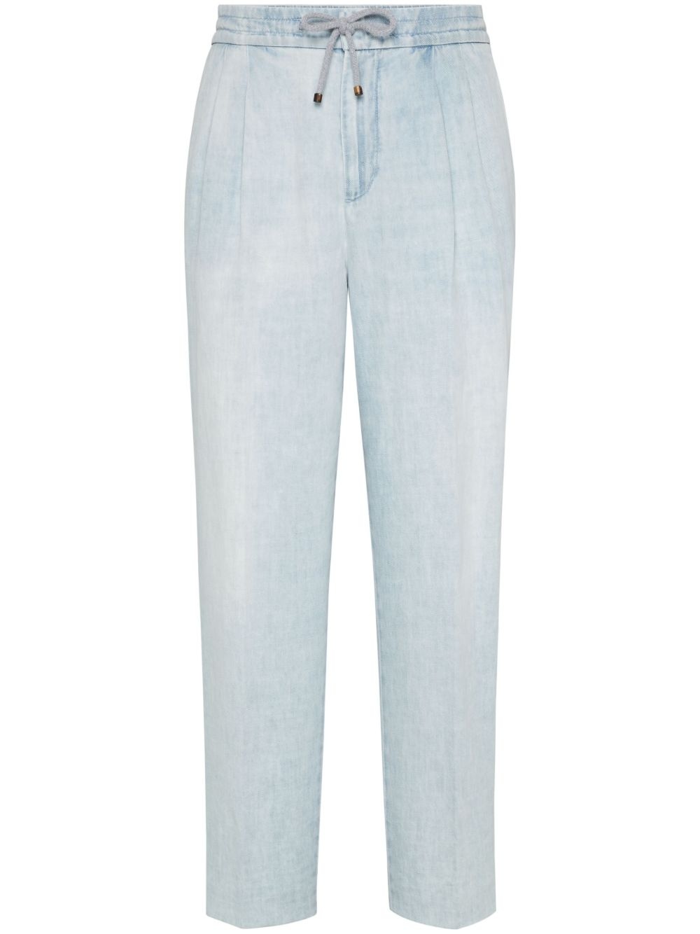 drawstring track pants - 1
