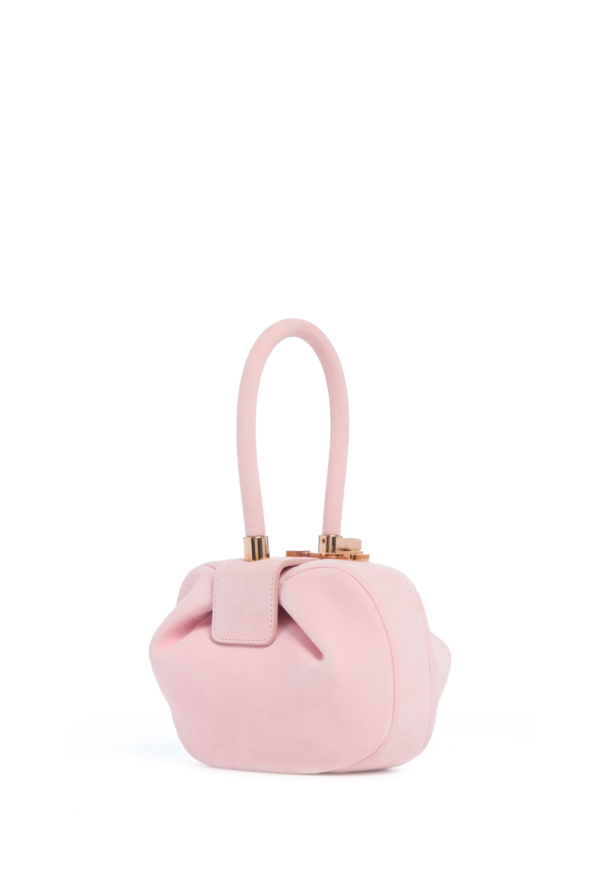 Demi Bag in Pink Suede - 1