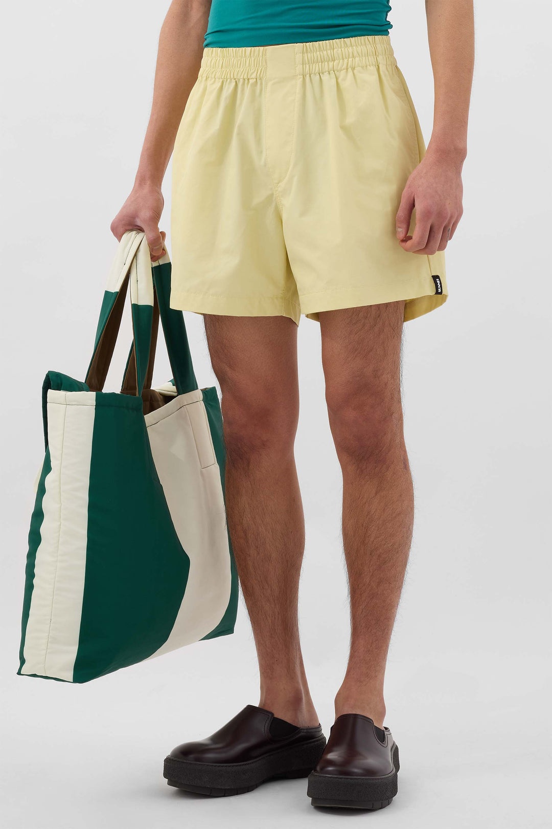 ELASTIC PANTS / light yellow - 2