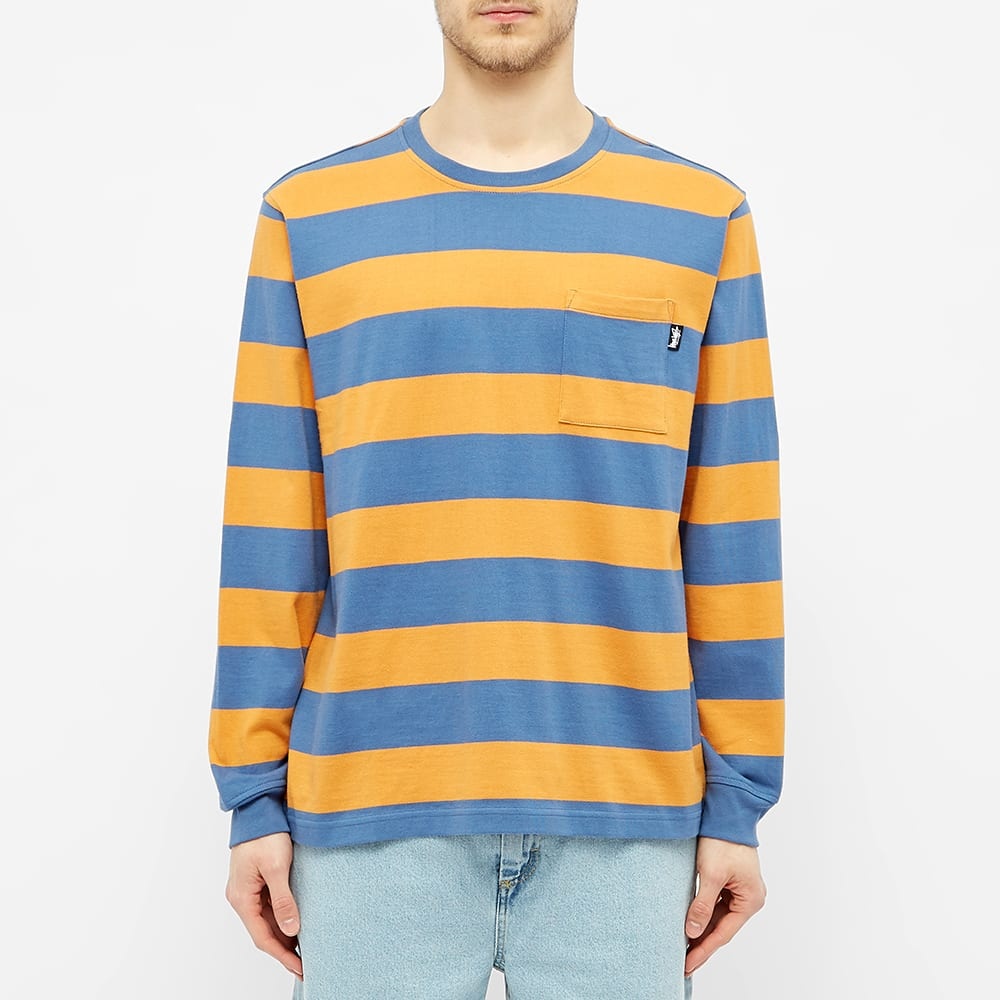 Stussy Long Sleeve Classic Stripe Crew Tee - 3