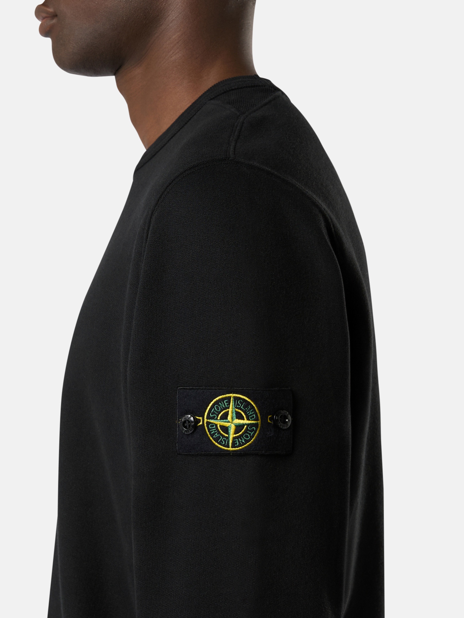 STONE ｜SWEATSHIRTS (62420 Brushed Cotton Fleece C Stone Island 62420 Brushed Cotton Fleece Crewneck Sweatshirt