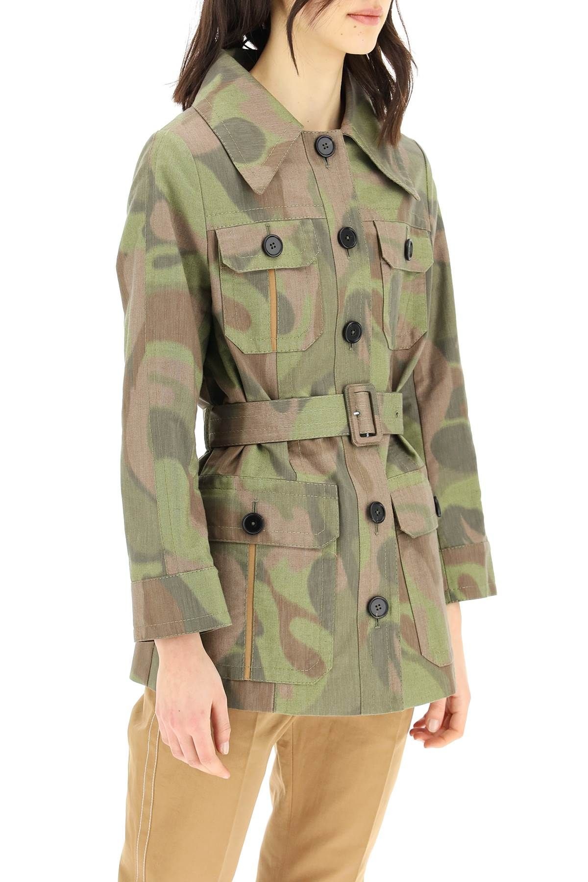 CAMOUFLAGE CHINE' CANVAS JACKET - 3