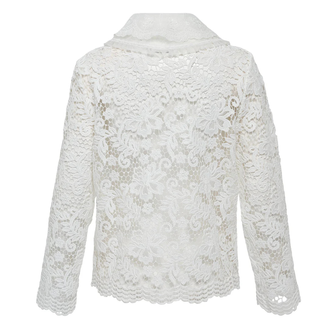 White Lace Blouse - 2