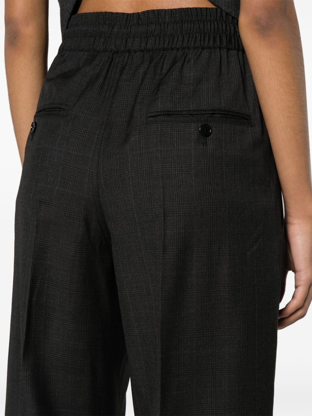 Liska checked straight-leg trousers - 5