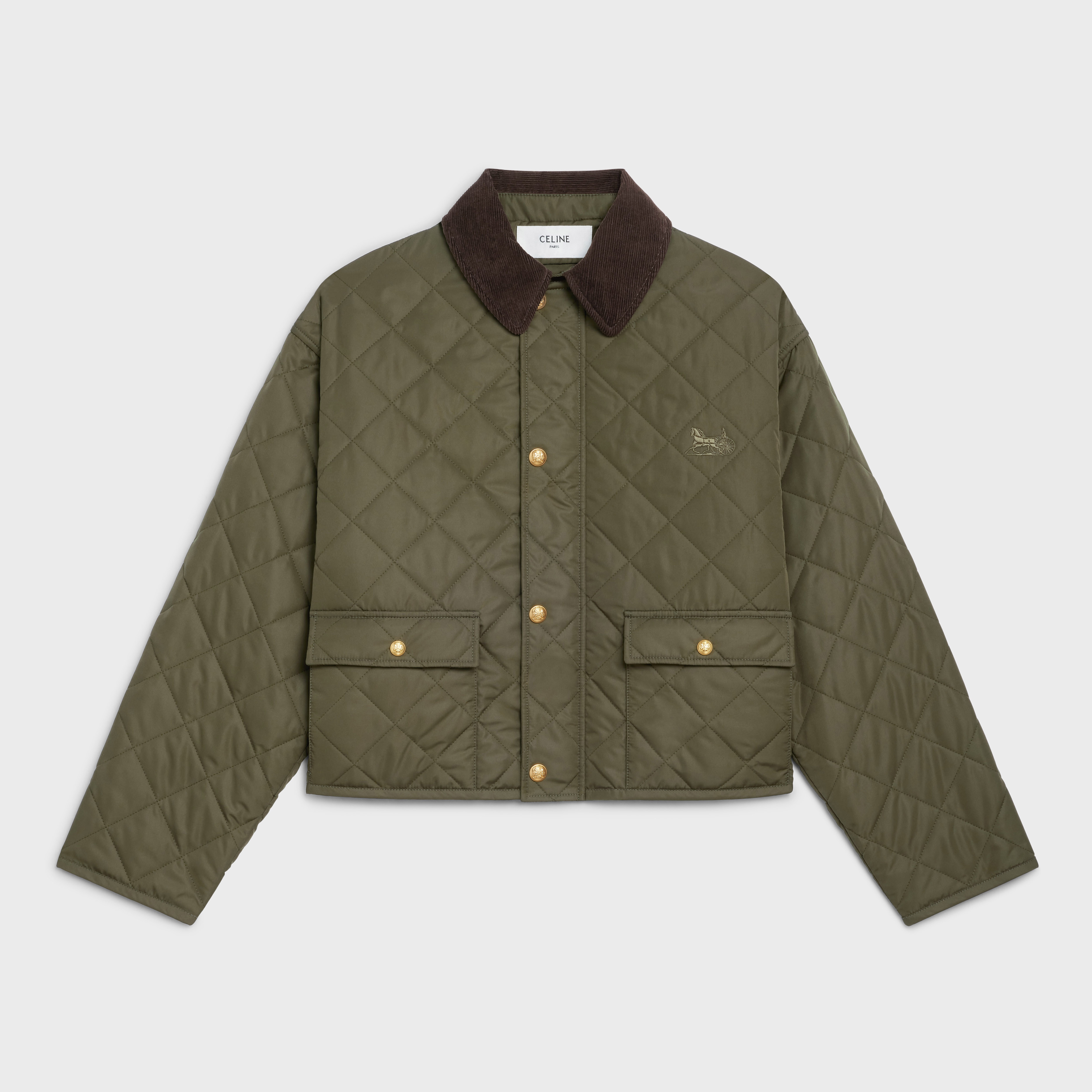 QUILTED HUNTING JACKET IN LIGHTWEIGHT NYLON - 1