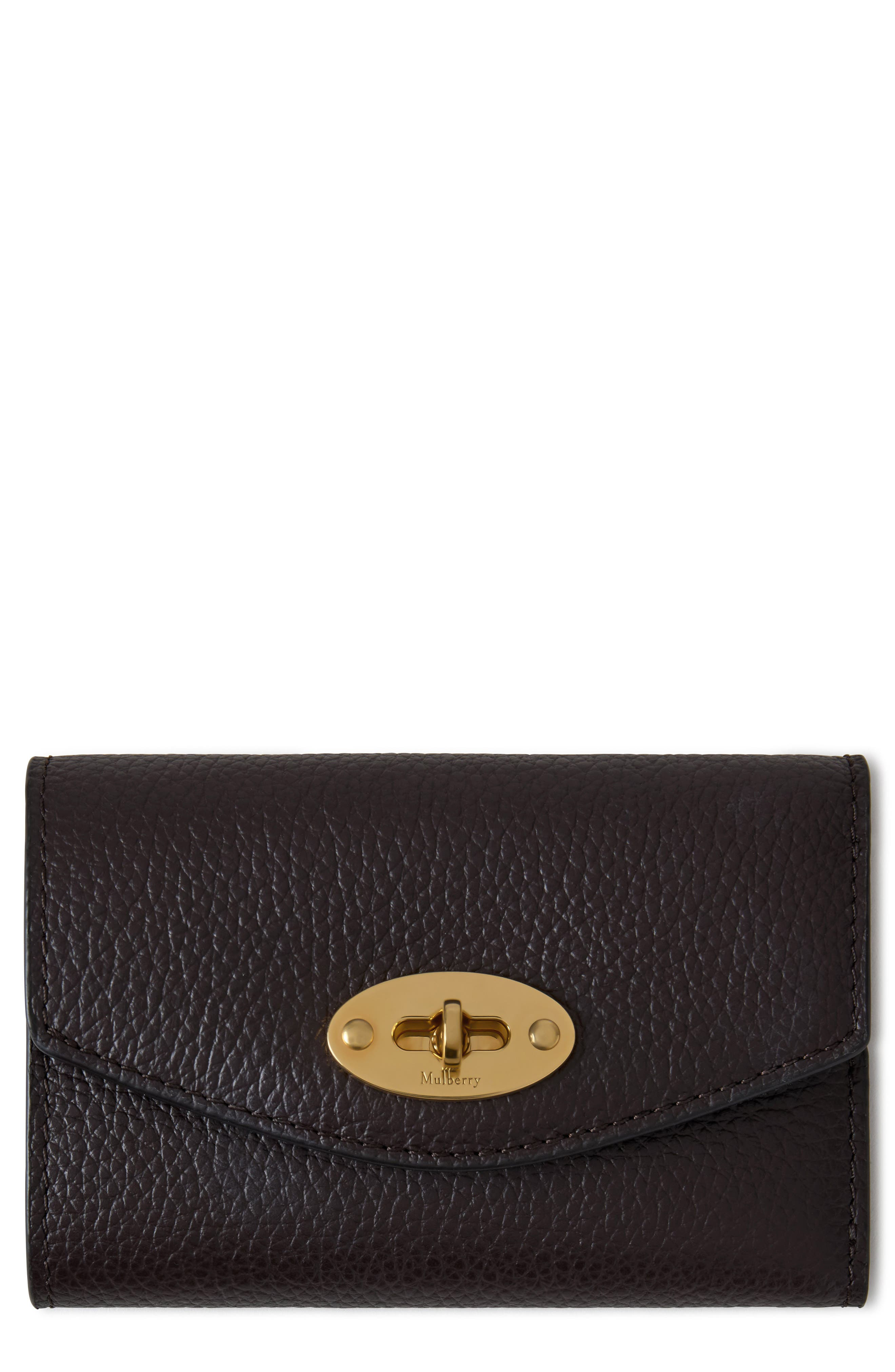 Mulberry Darley Folded Leather Wallet in Ebony at Nordstrom - 1