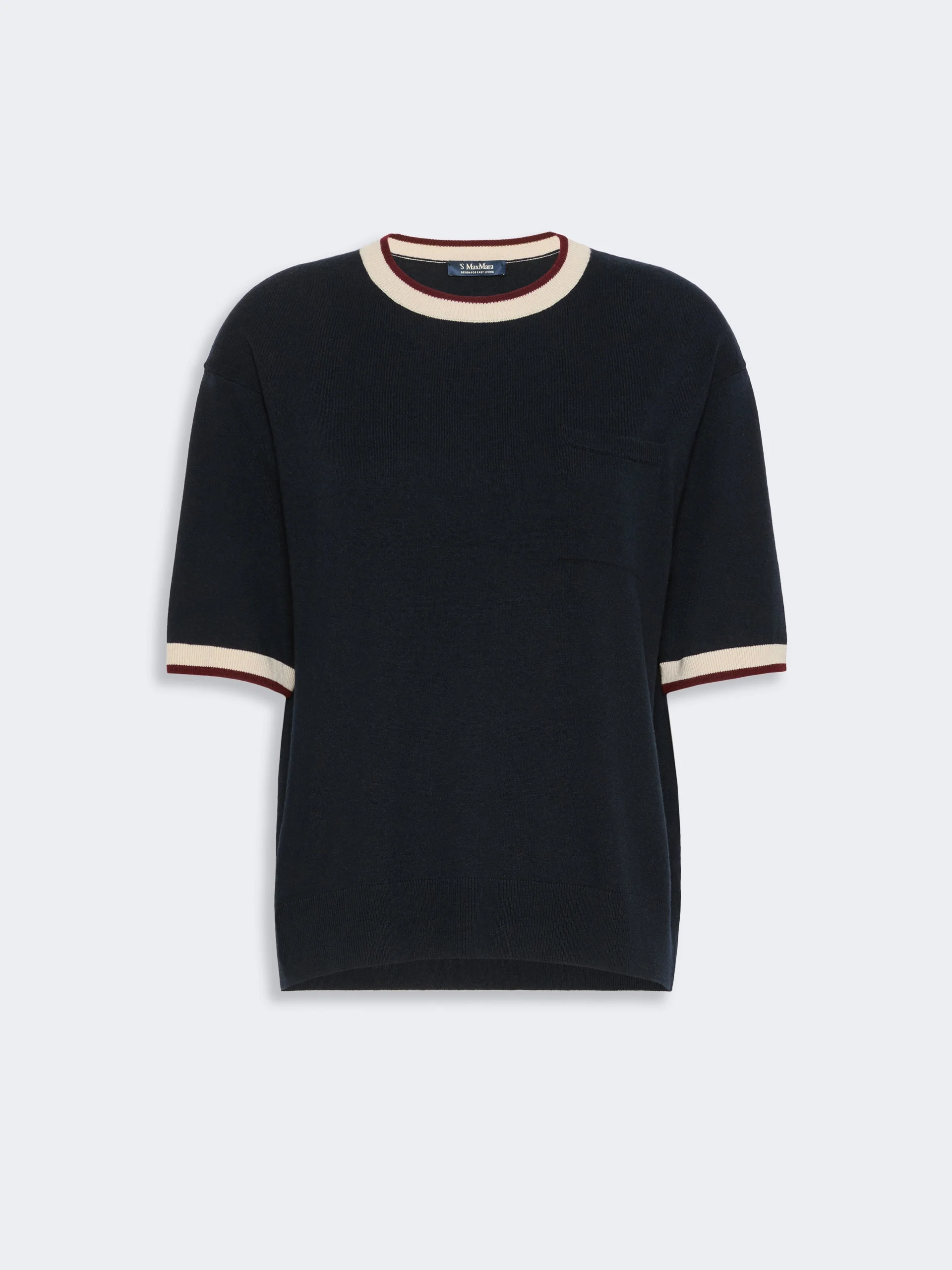 AURELIA Wool yarn pocket sweater - ULTRAMARINE - 1