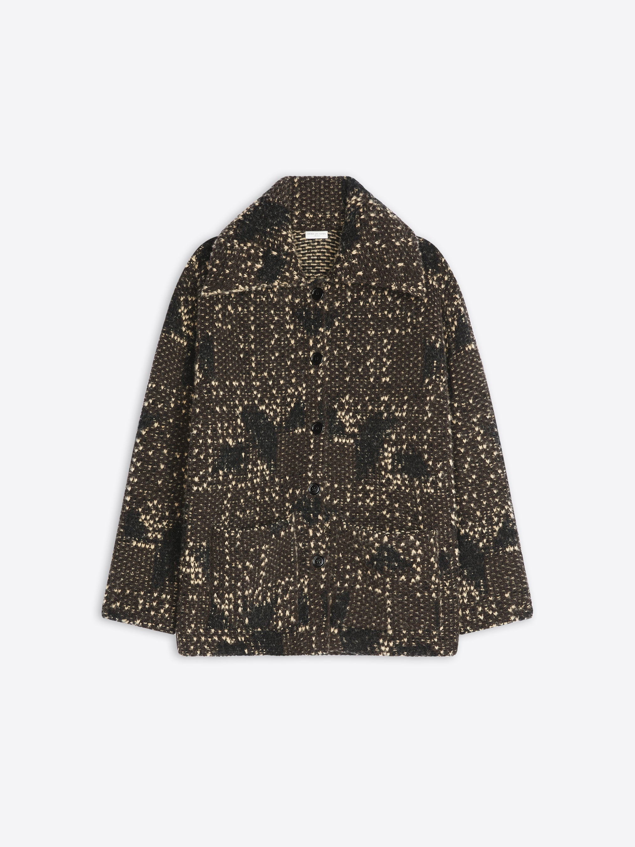 【送料&関税込】Dries Van Noten Jacquard Knit DRIES VAN NOTEN Jacquard pattern Sweater MULTICOLOUR | Base Blu
