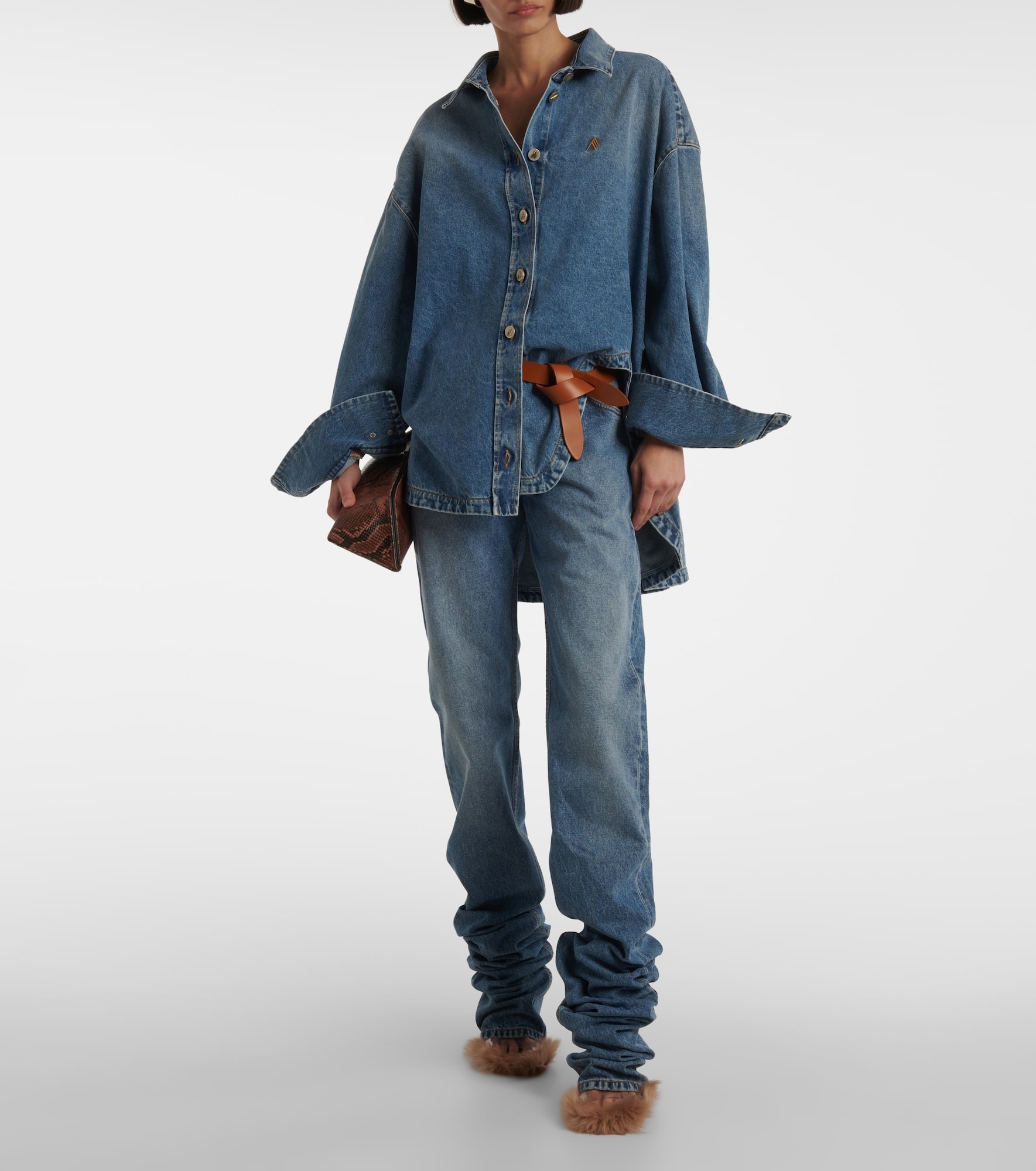 Mid-rise straight jeans - 2