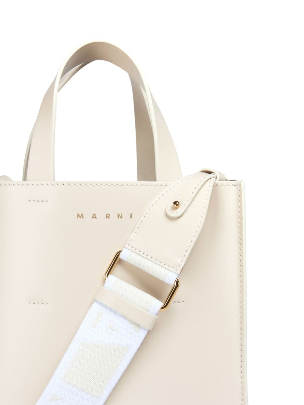 mini Museo leather tote bag - 6