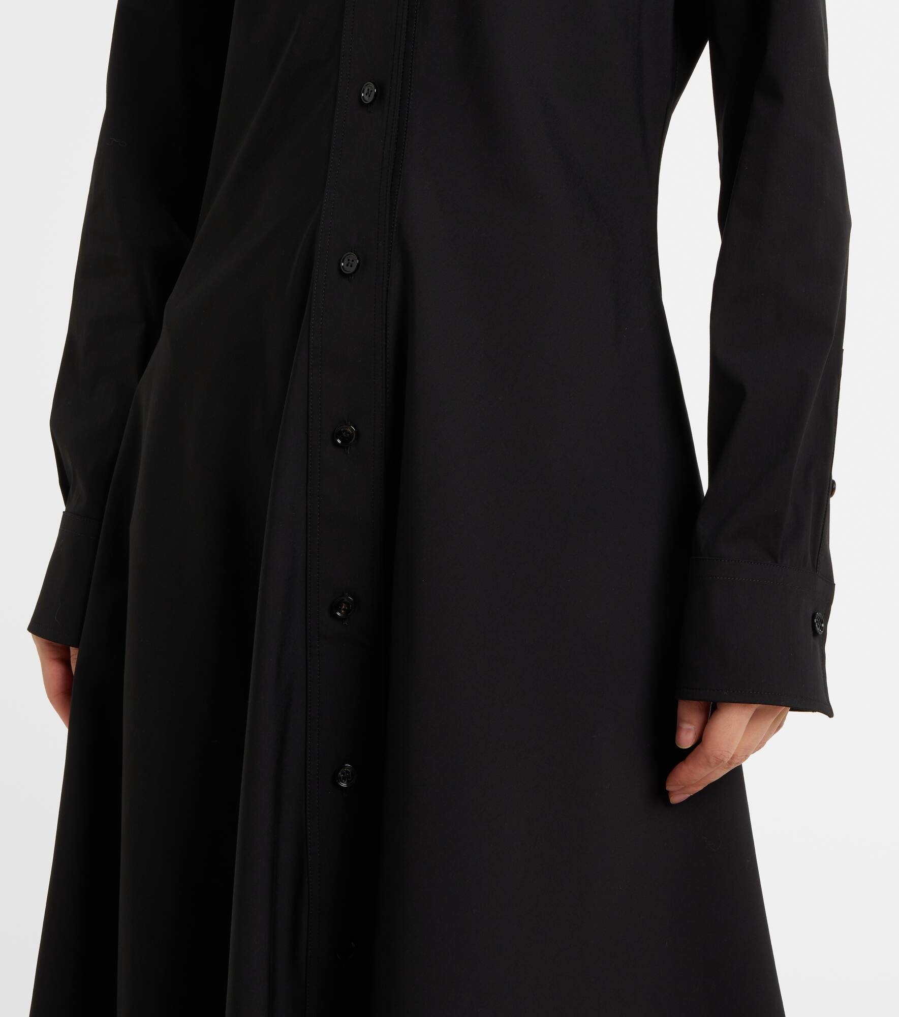 Cotton-blend jersey midi dress - 5