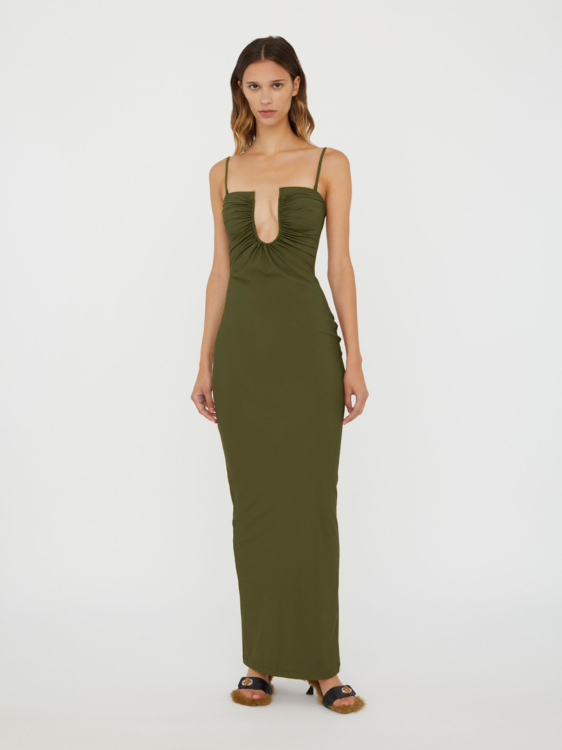 Arced Ruched Lycra Dress 4