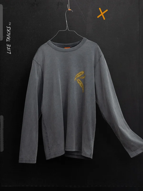 Rudi Long Sleeve T-Shirt Life Tracks II Antracite - 1