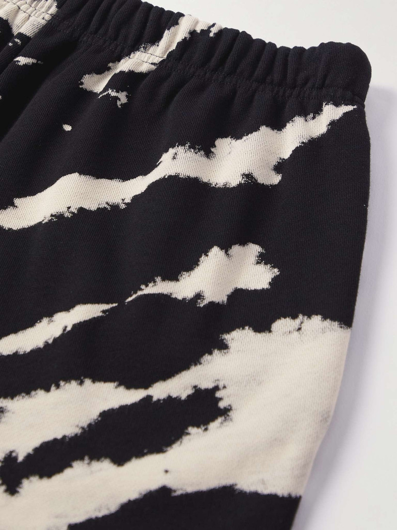 Straight-Leg Tie-Dyed Logo-Print Cotton-Jersey Drawstring Shorts 5