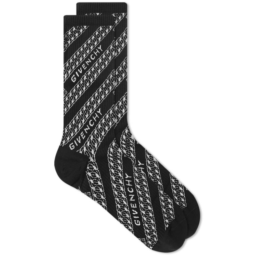 Givenchy Chain Logo Sock - 1