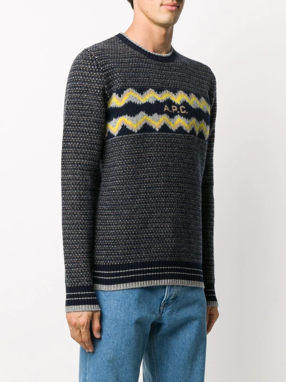 Ben jacquard logo jumper - 3