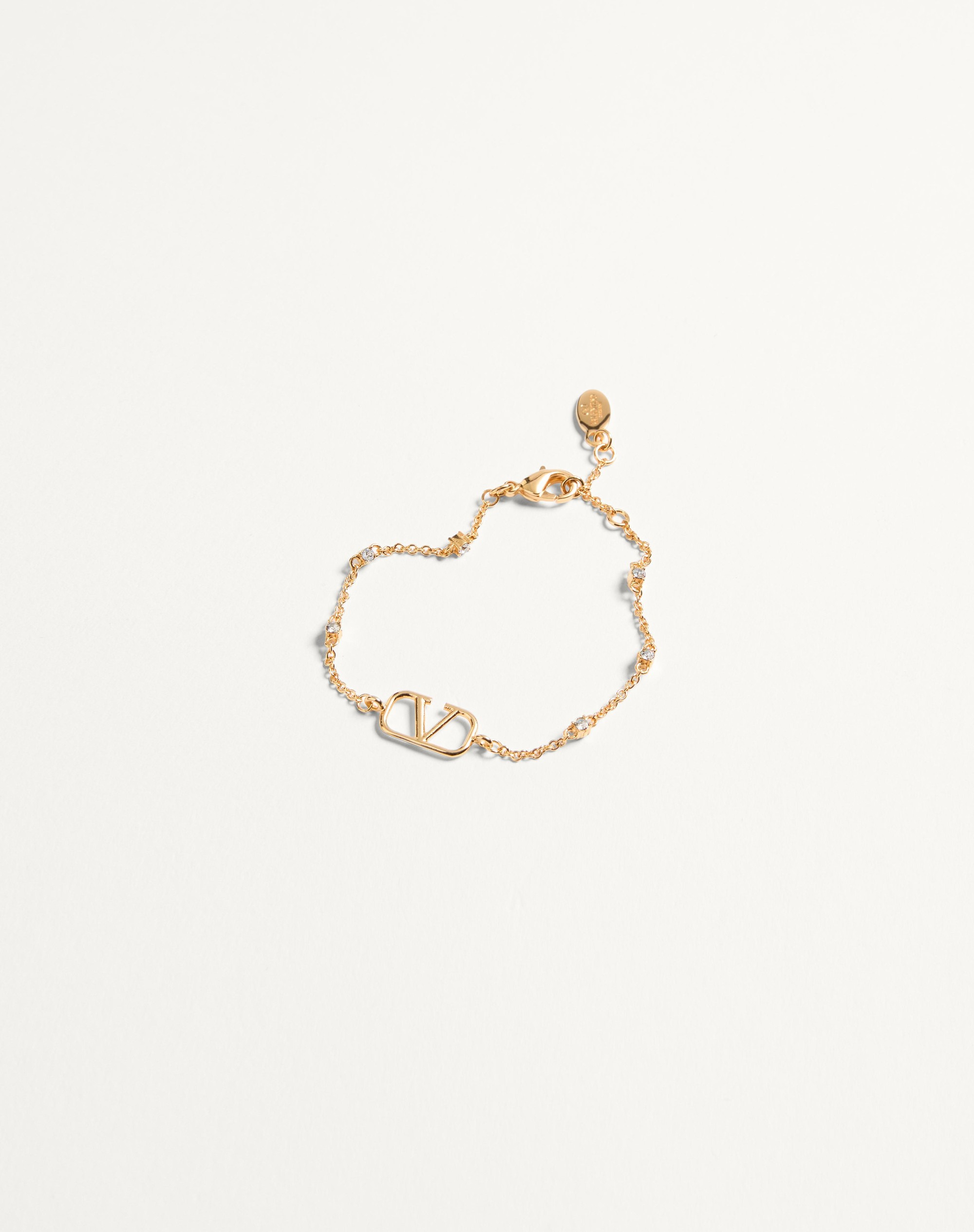 VLOGO SIGNATURE METAL AND SWAROVSKI® CRYSTAL BRACELET - 3