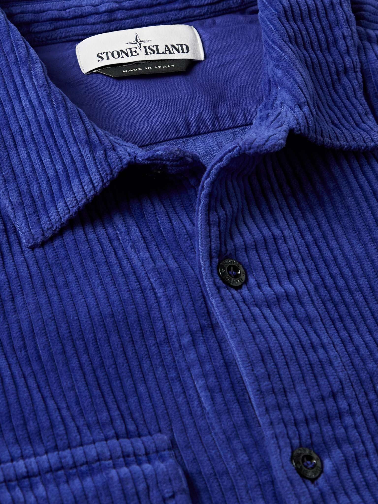 Logo-Embroidered Cotton-Corduroy Overshirt - 5