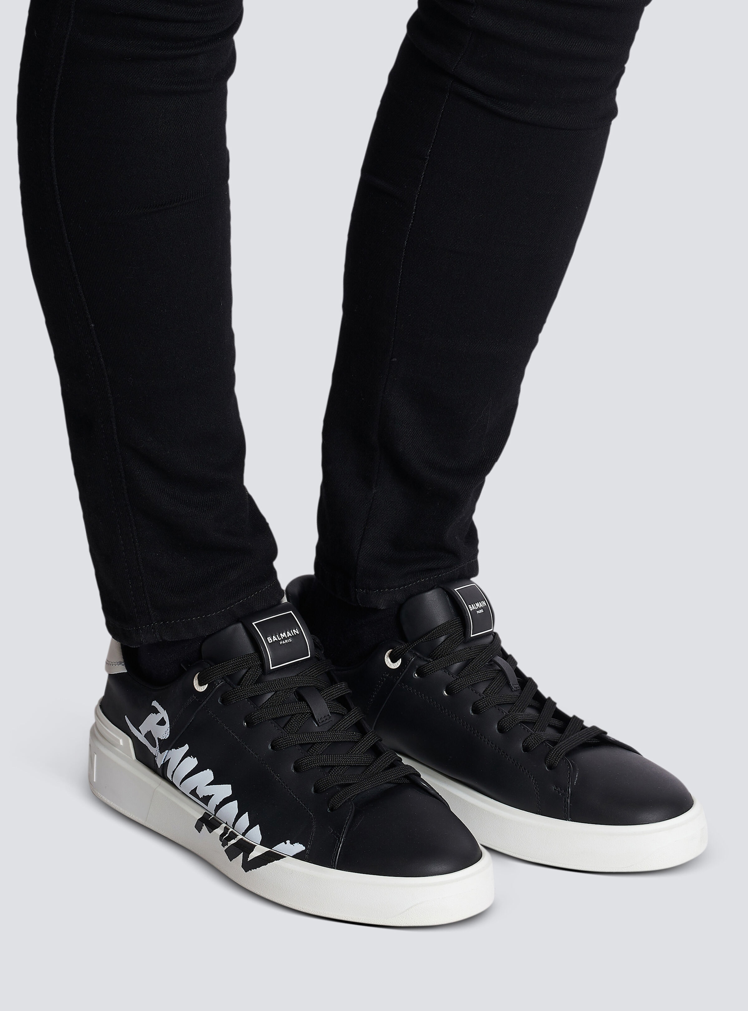 B-Court printed leather sneakers - 9