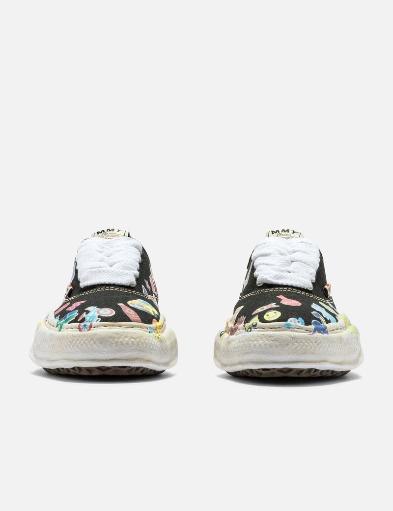 Maison MIHARAYASUHIRO "BAKER" OG SOLE STICKER PRINTED CANVAS LOW-TOP SNEAKERS outlook
