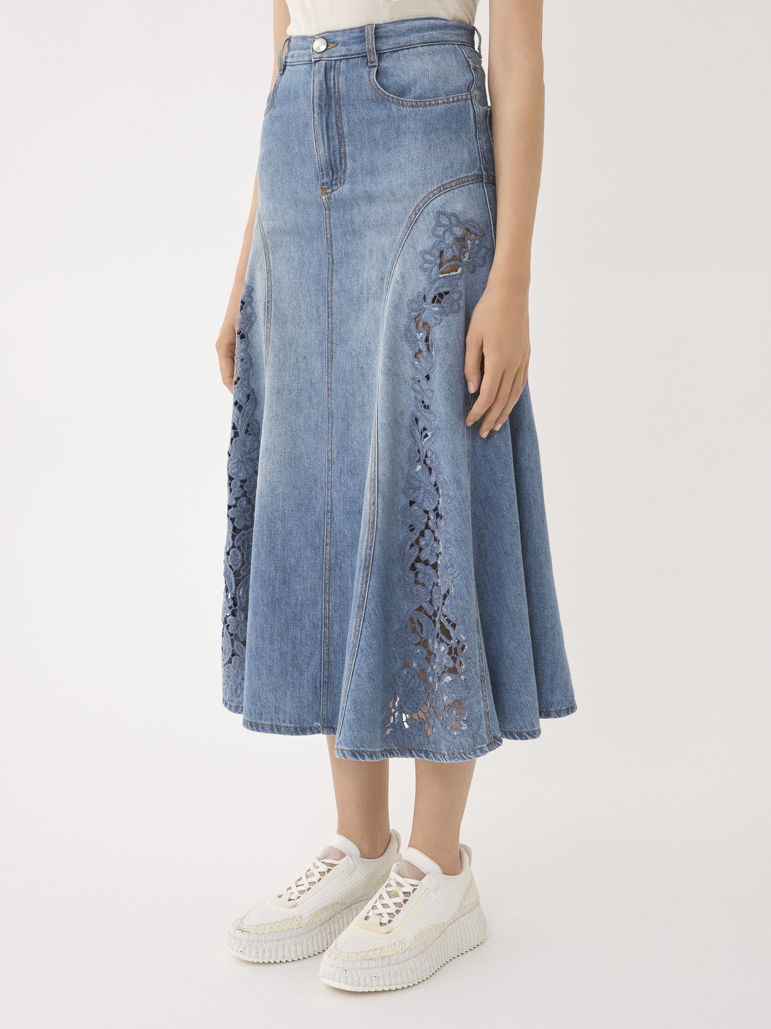 FLARE MIDI SKIRT - 4