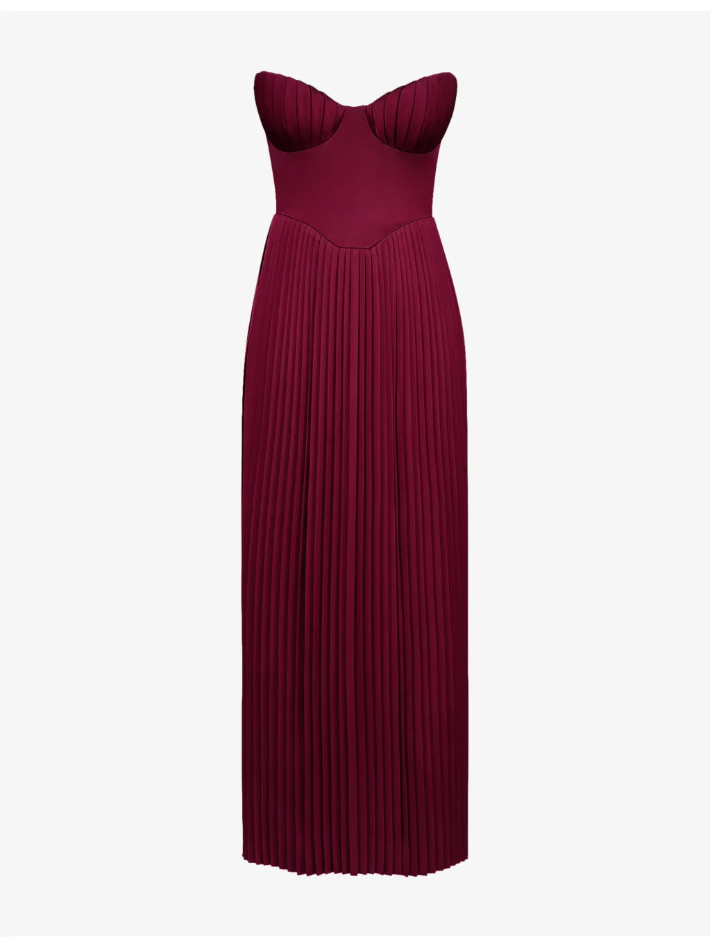 Marcella pleated woven maxi dress - 1
