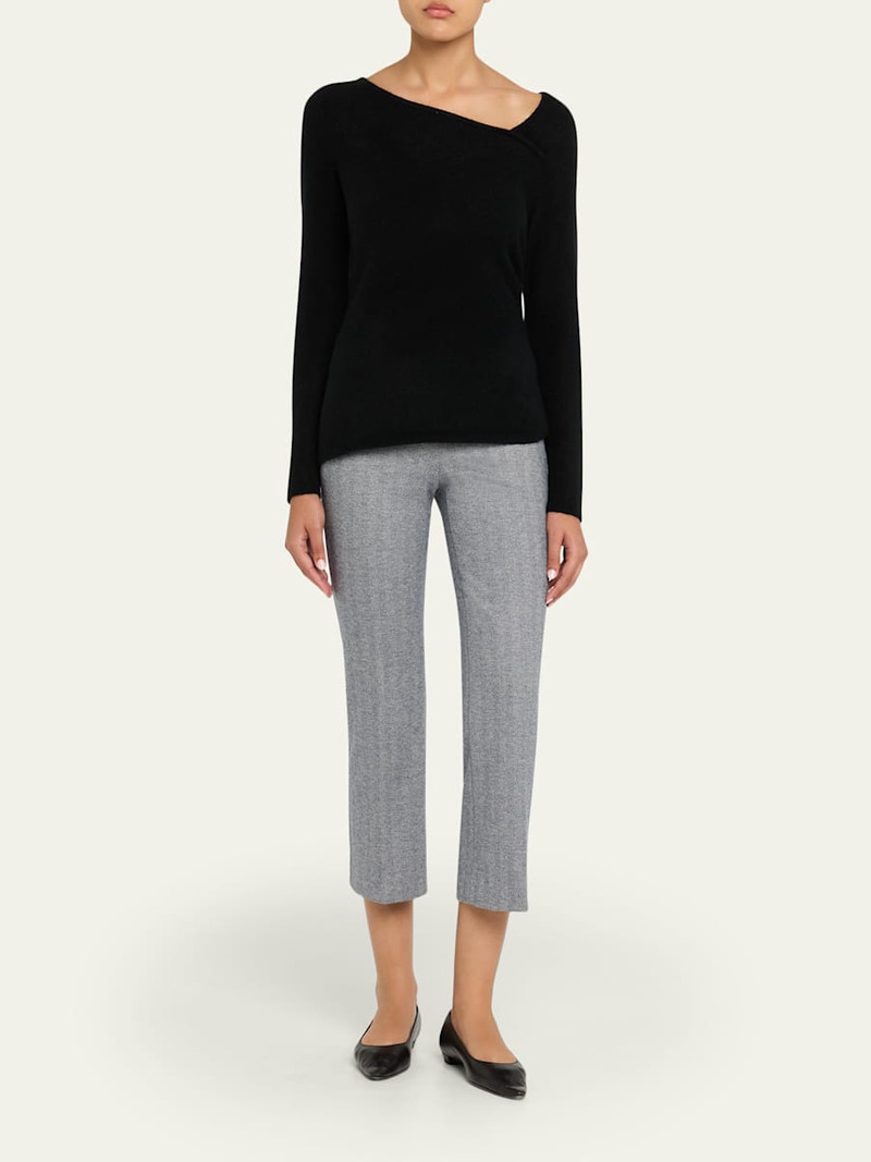 Theory Cashmere-Blend Asymmetric Sweater outlook