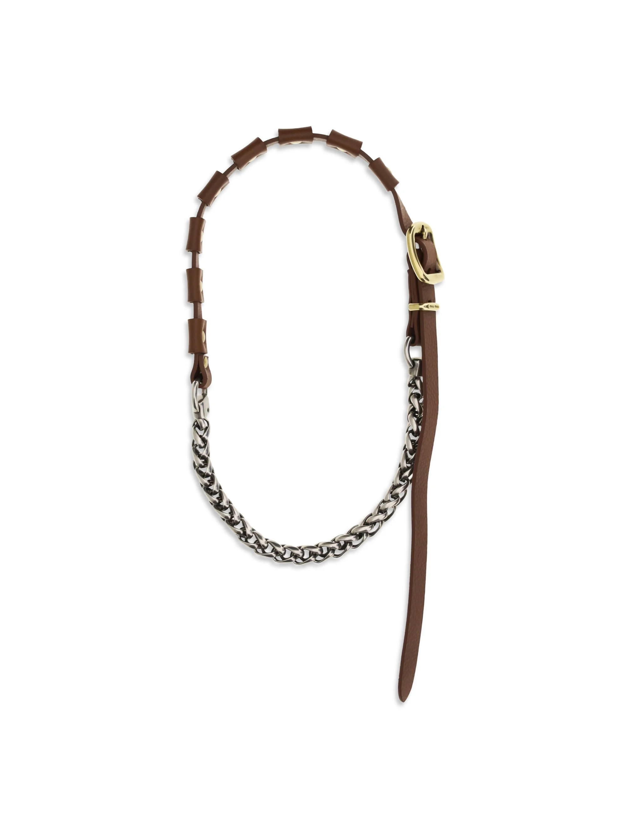 Miu Miu Leather Necklace - 1