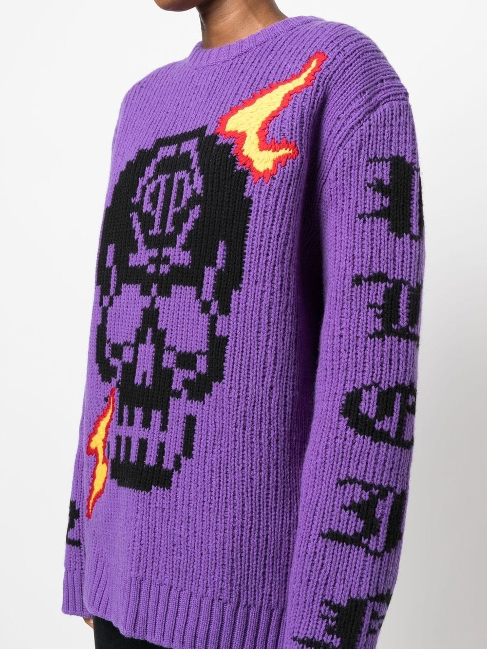 SKull intarsia-knit jumper - 5