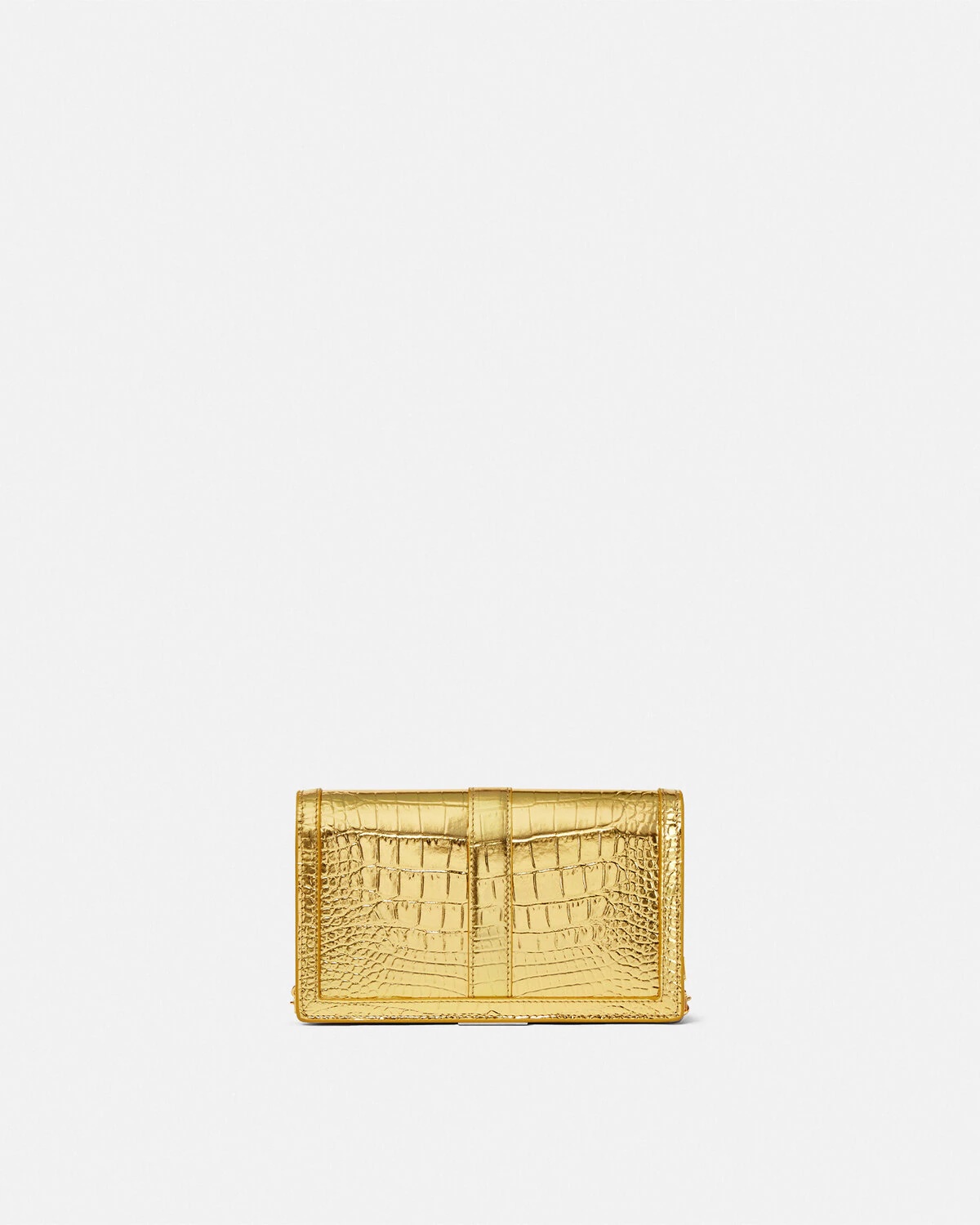 Croc-Effect Greca Goddess Mini Bag - 6