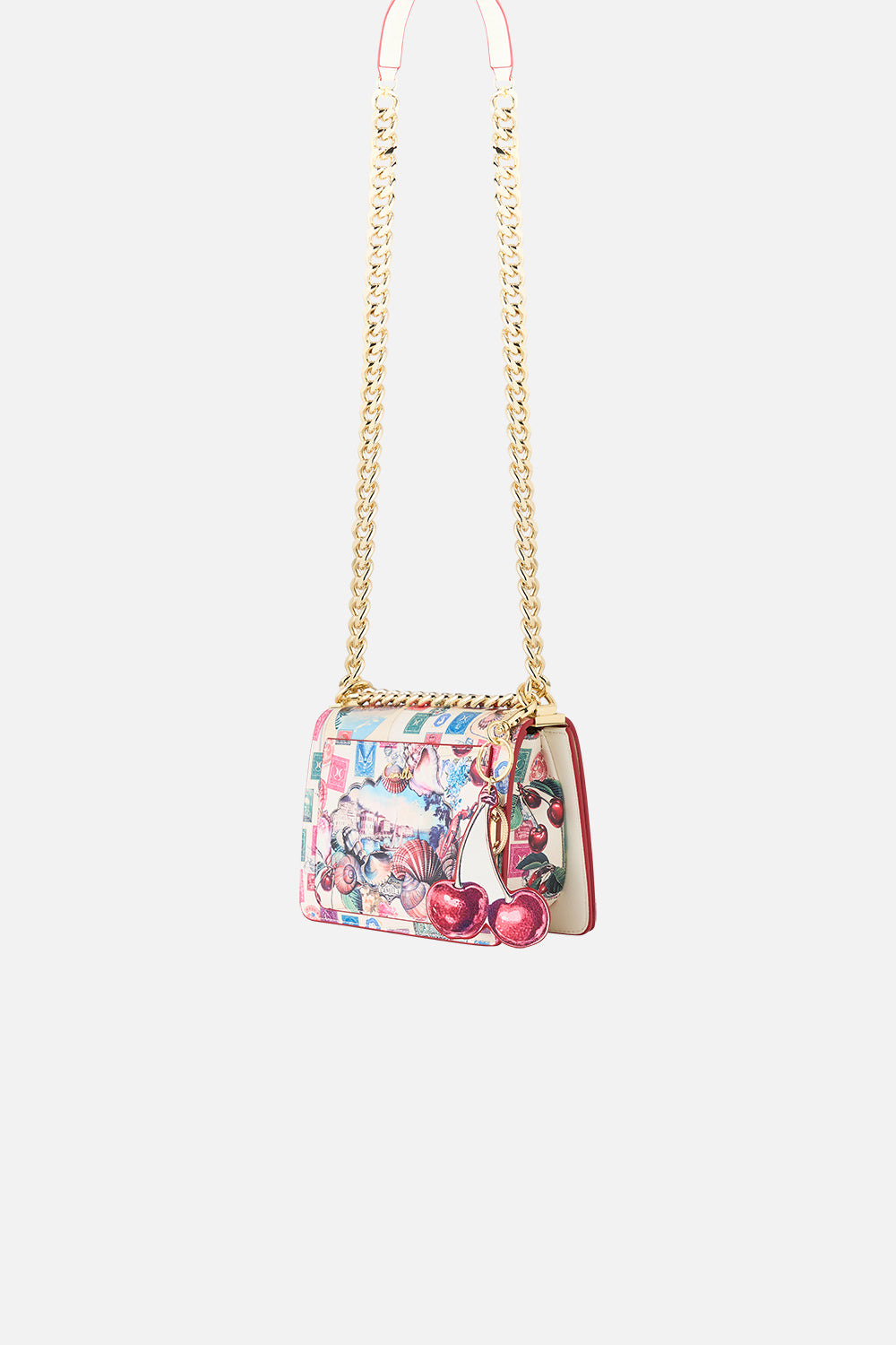 CROSSBODY BOX BAG WITH CHAIN AND KEYRING - 3