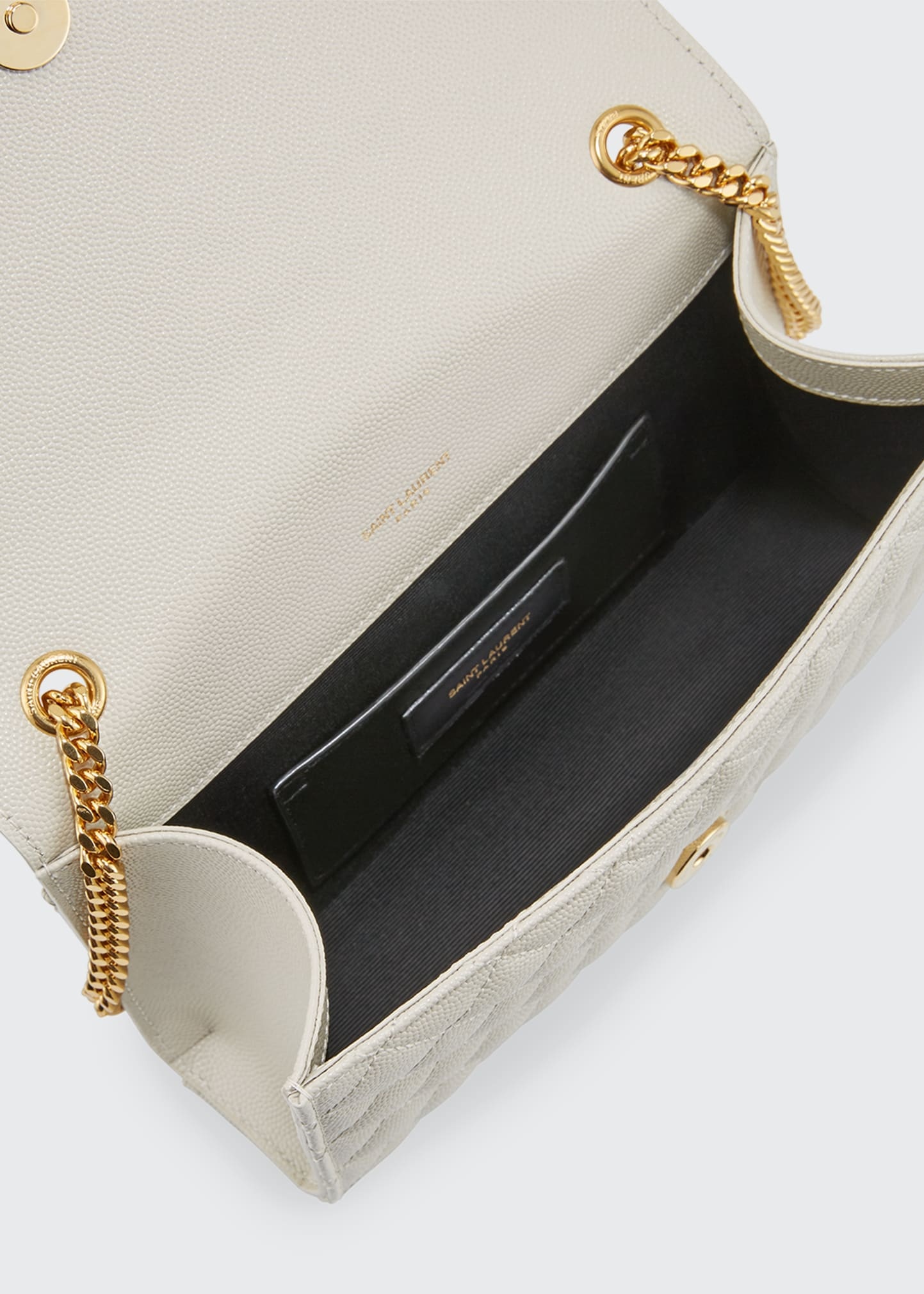 Small YSL Monogram Leather Satchel Bag - 2