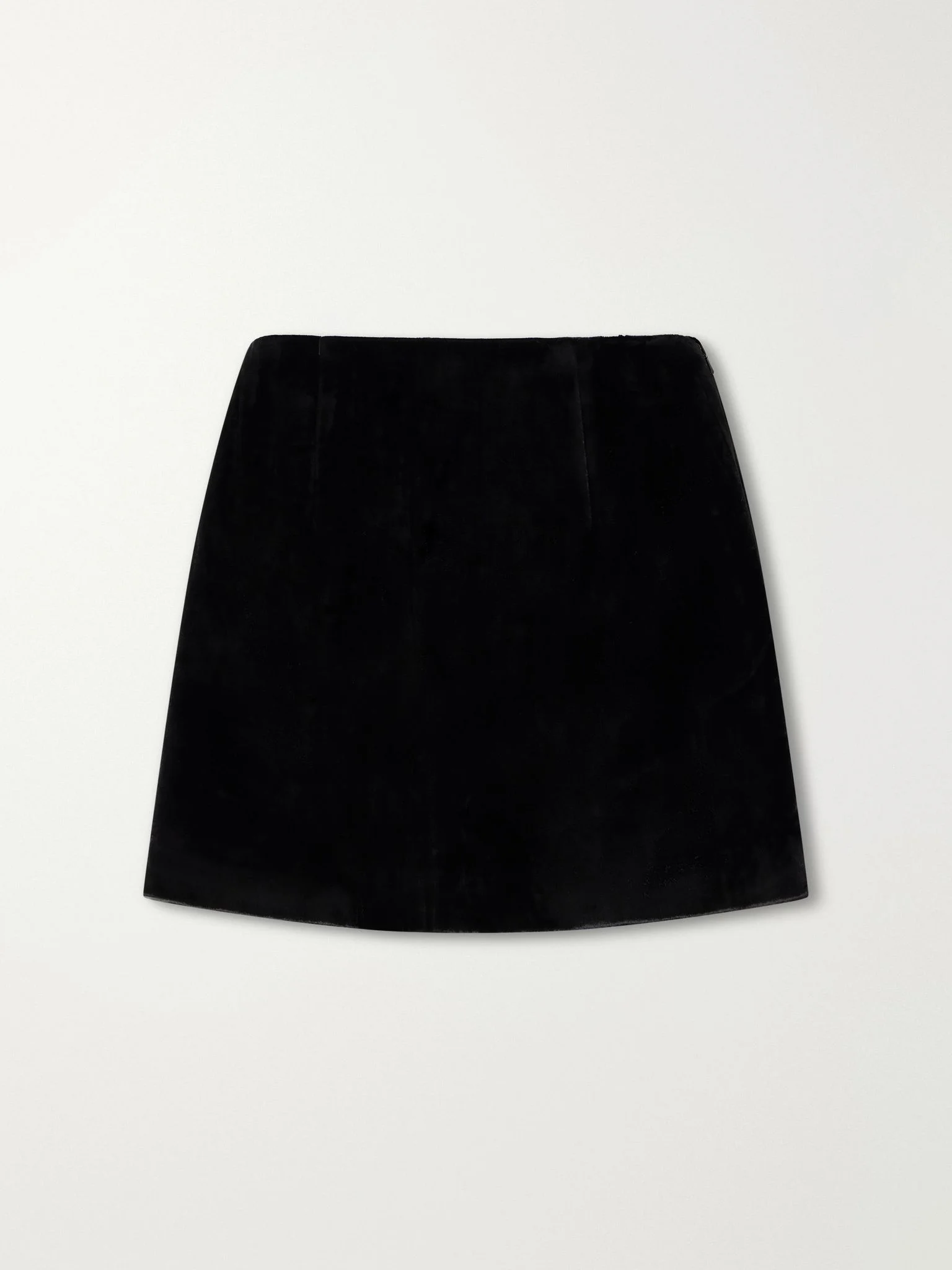 Velvet mini skirt Black - 1