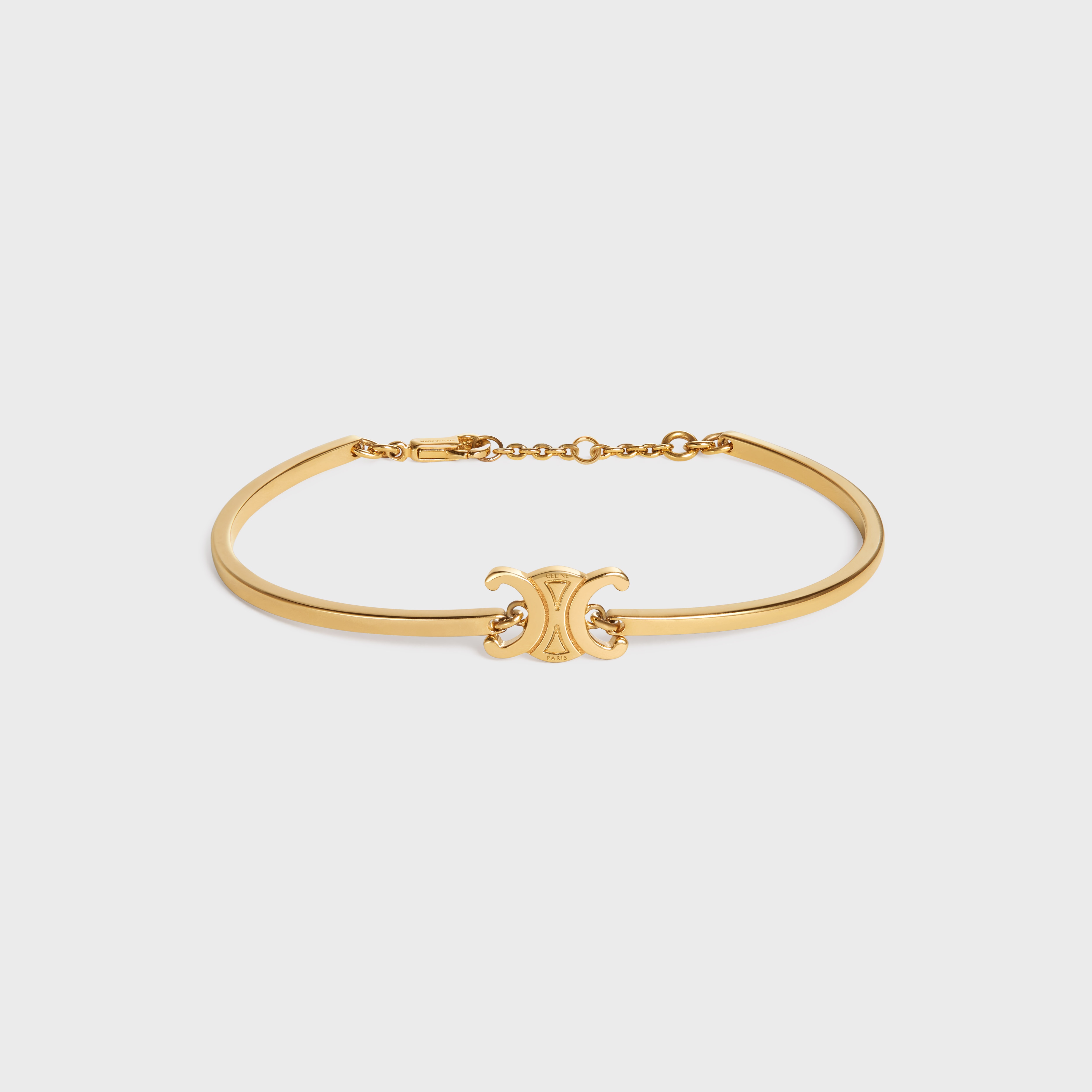 Triomphe Articulated Bracelet in Brass with Gold Finish - 1