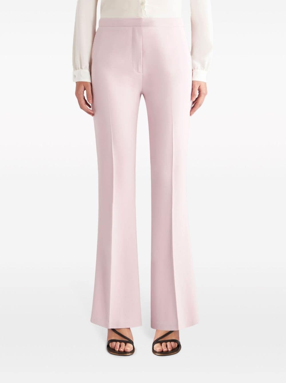 tailored cady flared trousers - 2