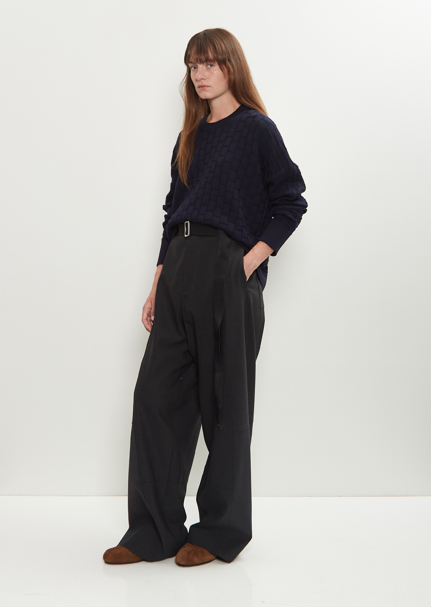 Merino Wool Crew Neck Sweater - 4