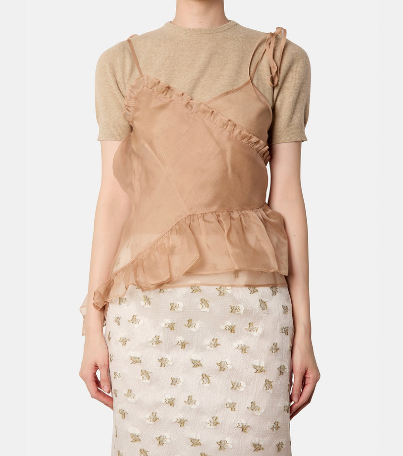 CECILIE BAHNSEN Alessandra Top Organza outlook
