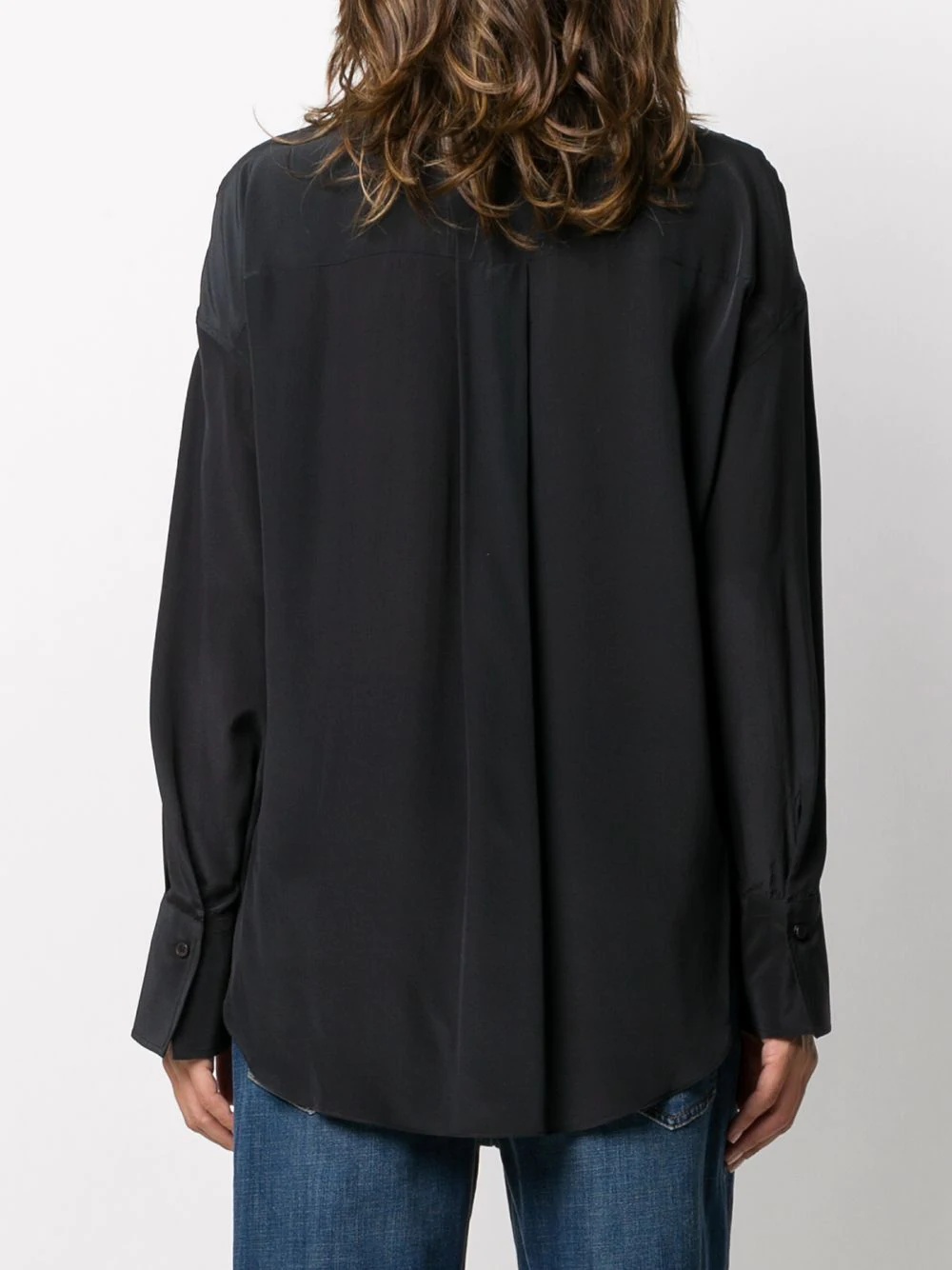 band-collar blouse - 4