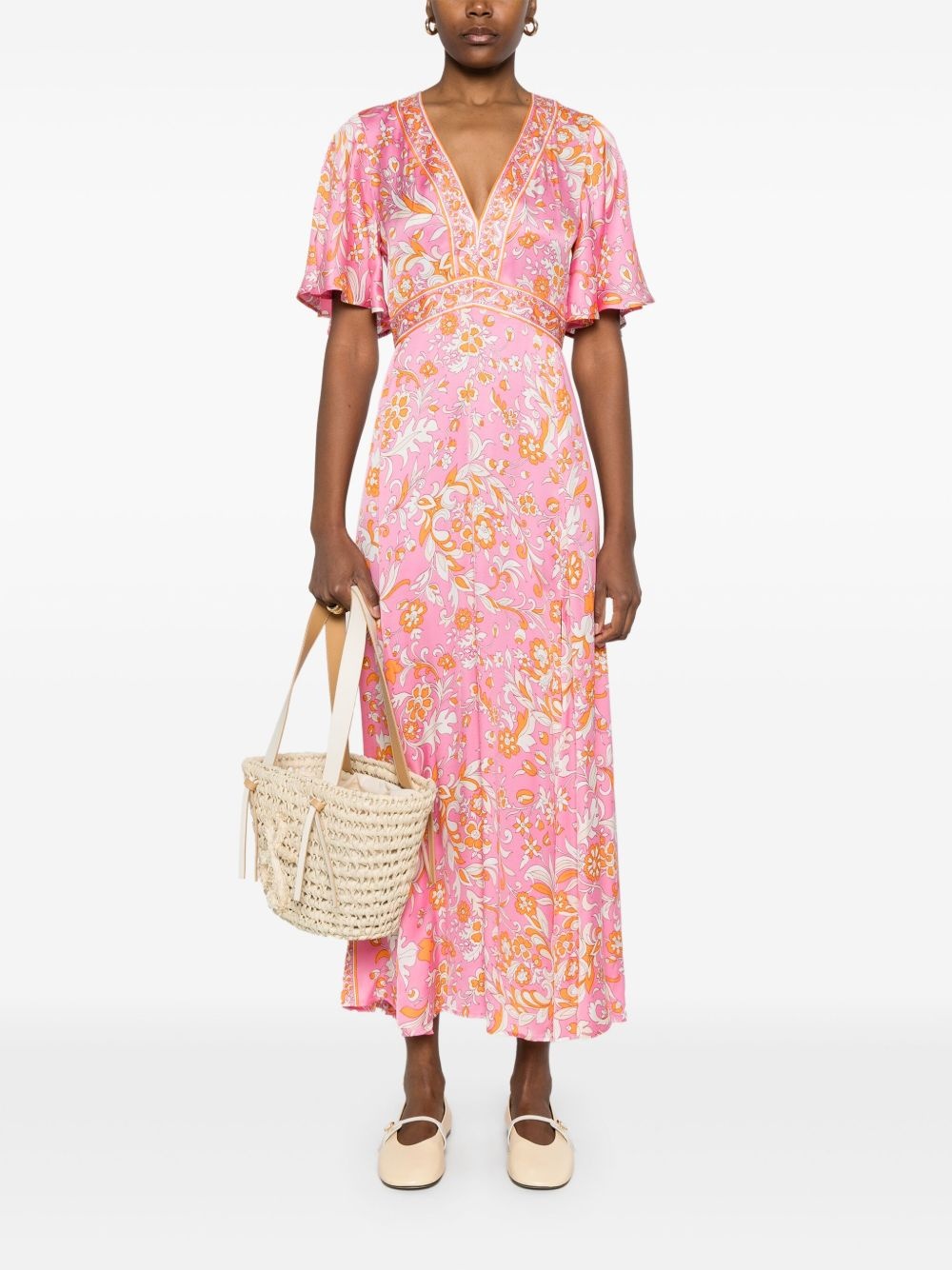 floral-print maxi dress - 2
