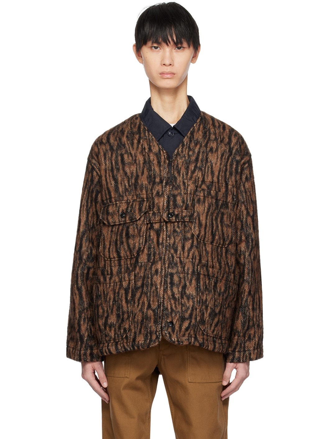 ジャケット・アウター Engineered Garments Shooting Jacket L Engineered Garments Brown Shooting Jacket | REVERSIBLE