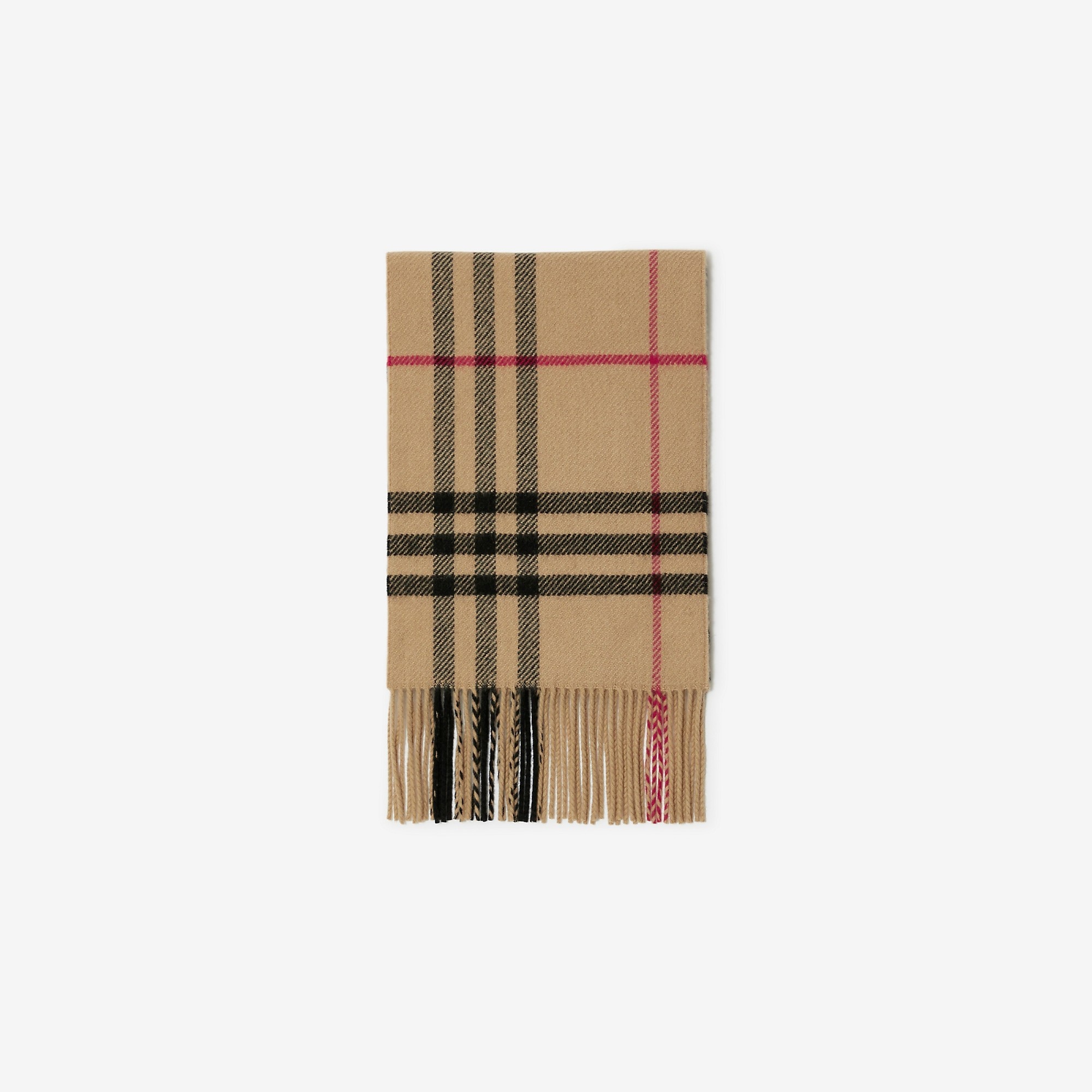 Check Wool Cashmere Scarf - 5