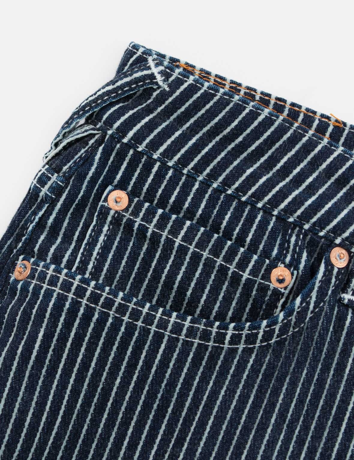 Seagull and Logo Embroideries Relax Fit Jeans - 5
