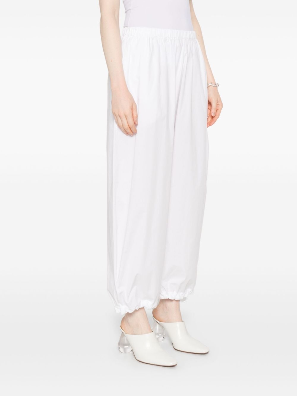 cotton tapered trousers - 3