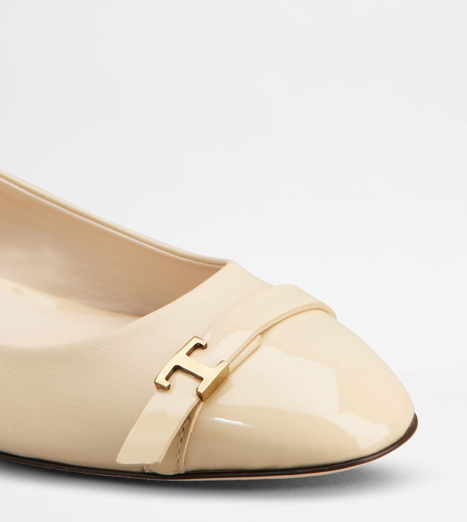 BALLERINAS IN LEATHER - BEIGE - 5