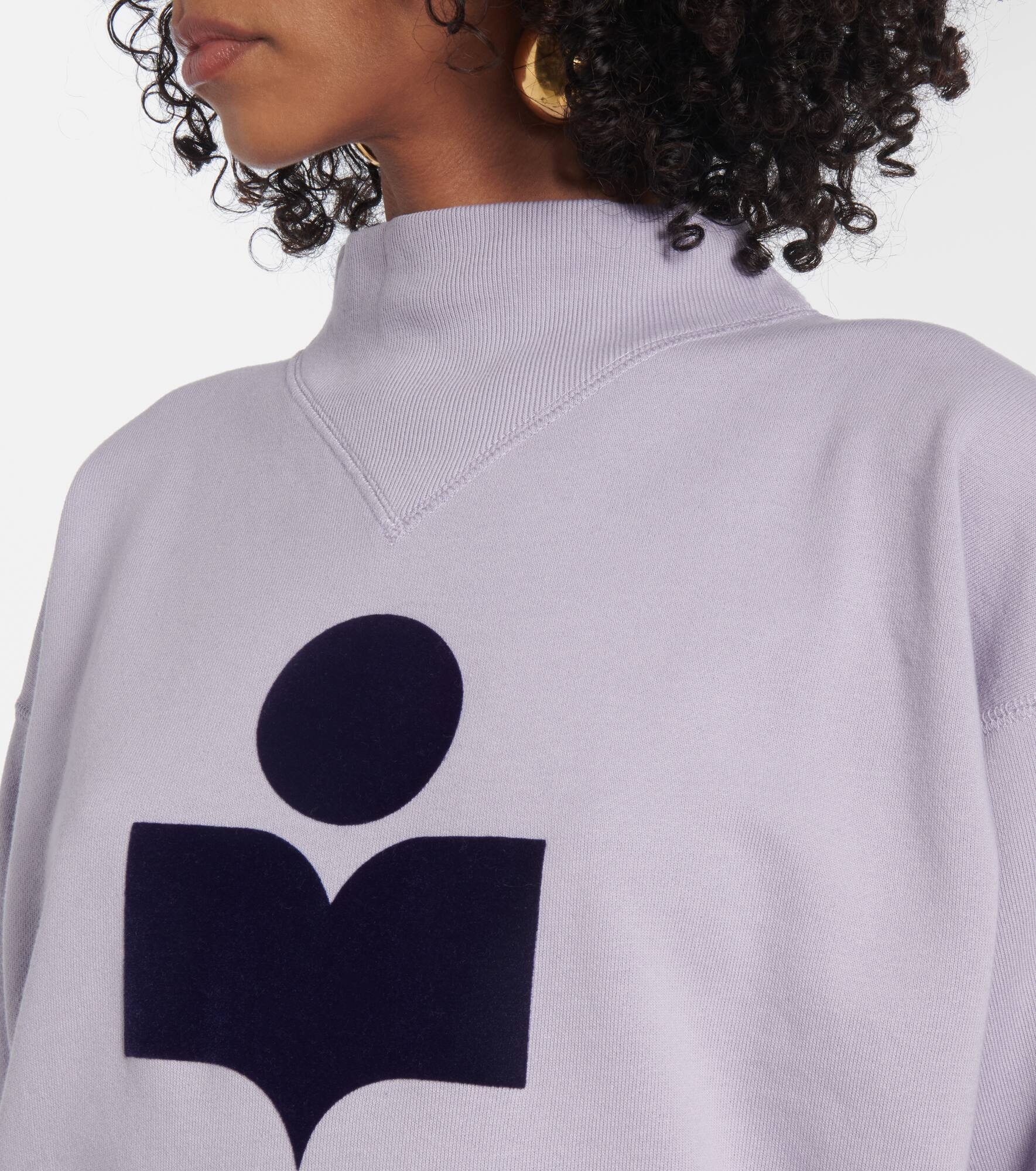Moby cotton-blend fleece sweatshirt - 4
