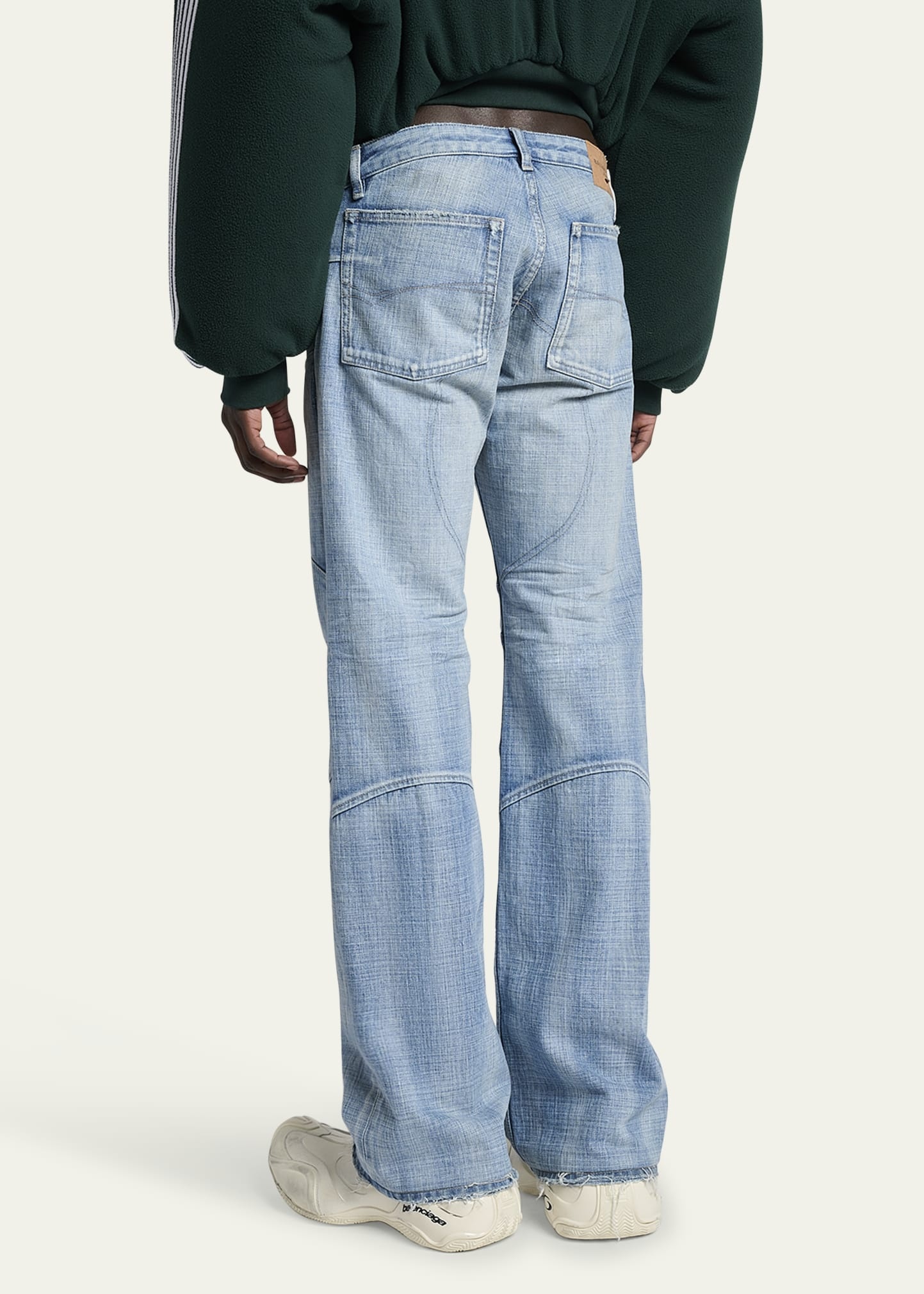 Men's Moto Panel Low-Rise Jeans - 3