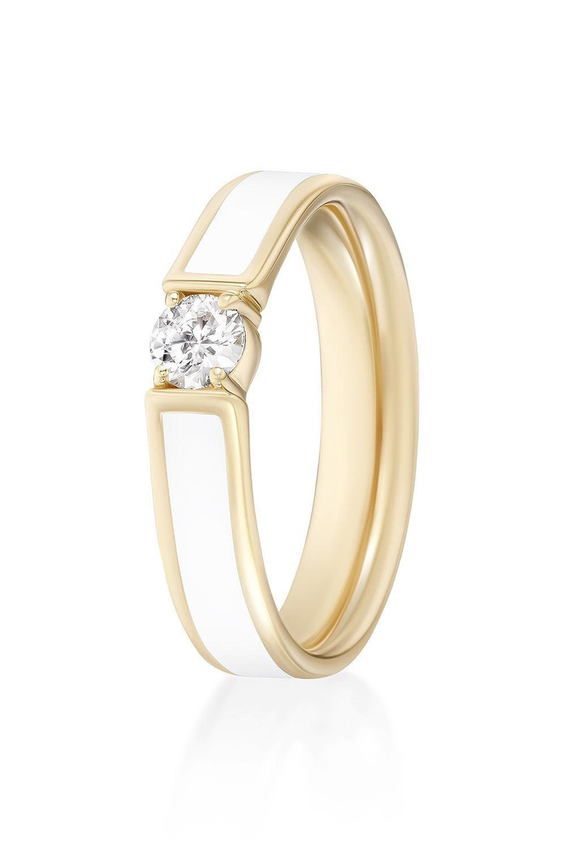 White Honey Diamond Ring 1